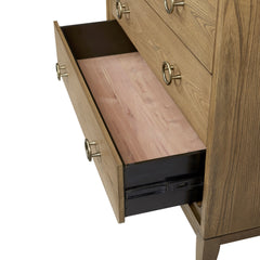 5 Drawer Dresser in Latte Finish