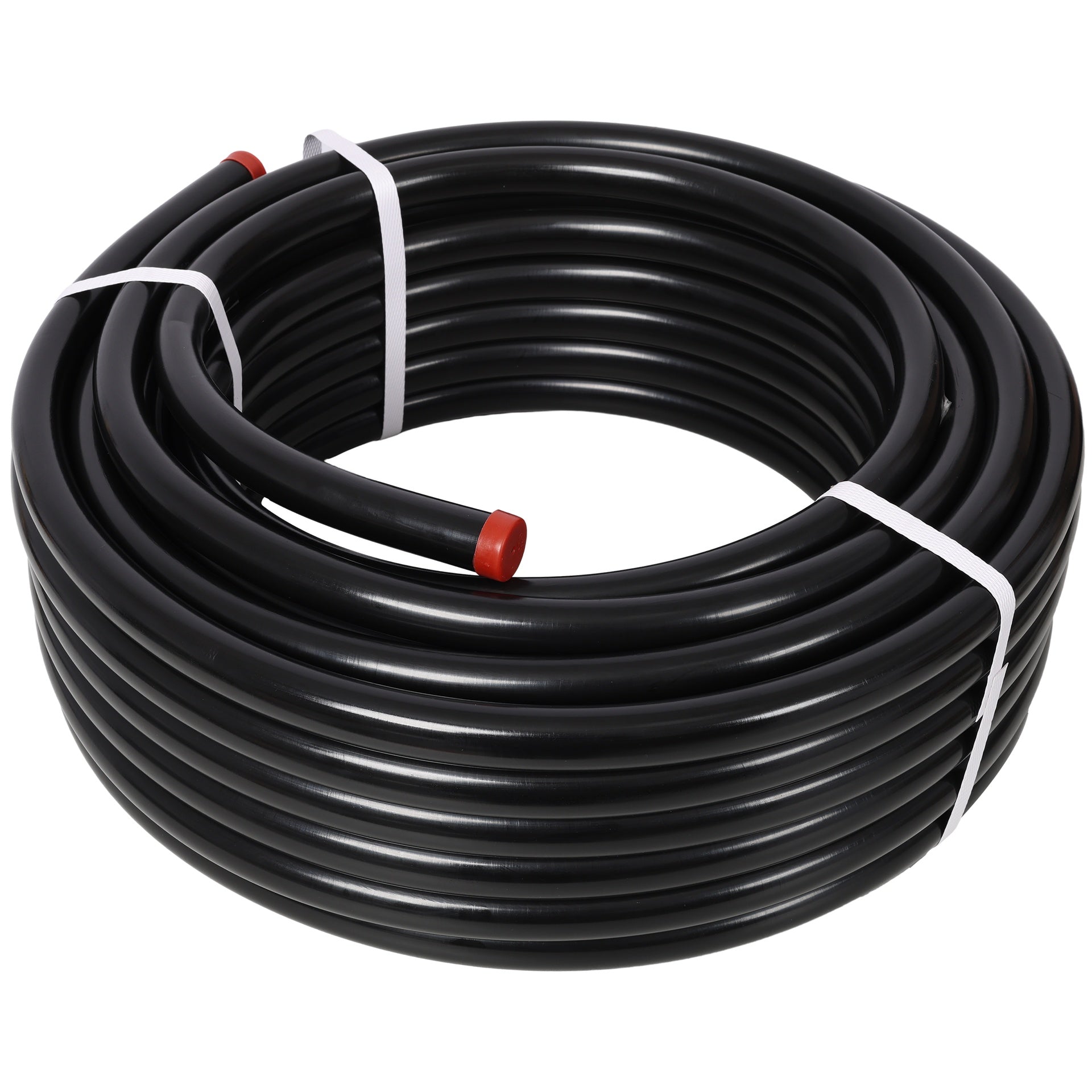3/4 inch x 100 feet Tubing and Aluminum Outlet Blocks,High Quality PEX-AL-PEX Tubing, Compressed Air Piping System,Air Compressor Hose Accessories,Black Tubing