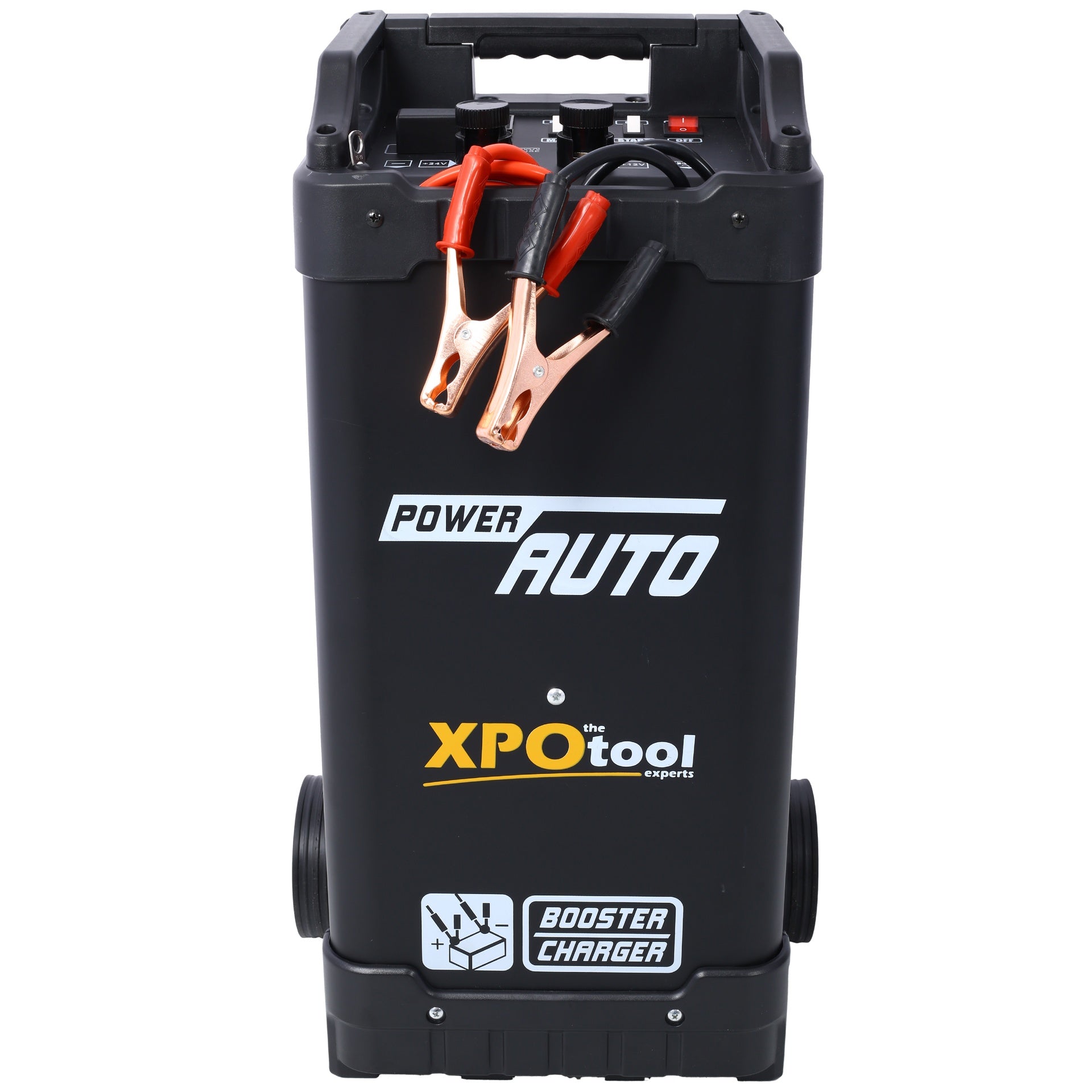 12V & 24V Wheeled  Battery Charger Fully Automotive Battery Maintainer Jump Starter Dial Display Telescopic Handle