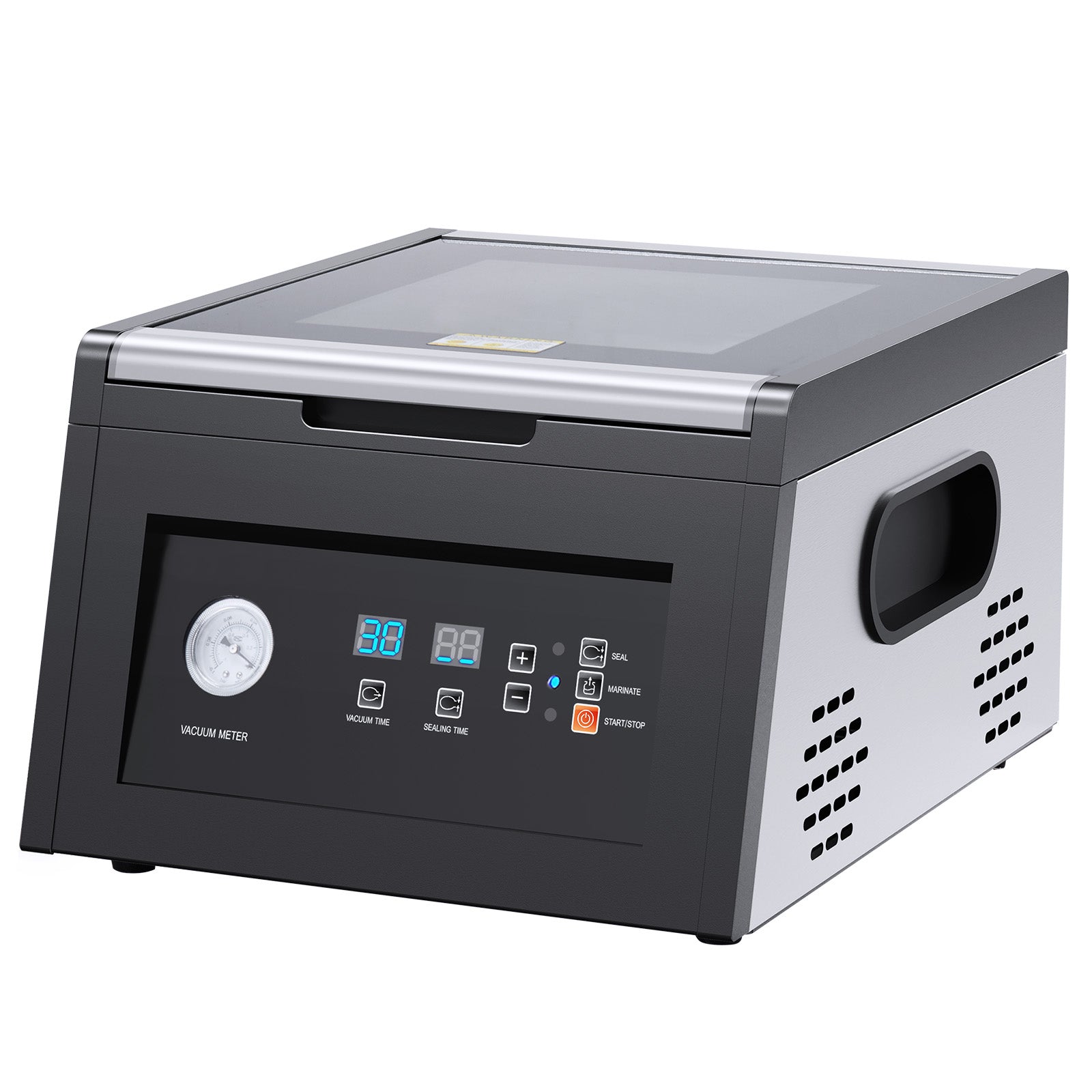 Chamber Vacuum Sealer, 380W Vacuum Pump Power, Sealing Bag Packing Machine for Wet Foods, Meat, Compact Design with 11.5 in Sealing Length, Ideal Commercial Sealer for Professional and Home Use