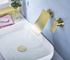 Wall Mount Widespread Bathroom Faucet
