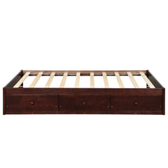 Orisfur. Twin Size Platform Storage Bed with 3 Drawers