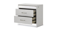 Glam Modern Style 2-Drawer Night stand Made with Wood in White      same asG150108644  (NJ inventory)