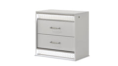 Glam Modern Style 2-Drawer Night stand Made with Wood in White      same asG150108644  (NJ inventory)