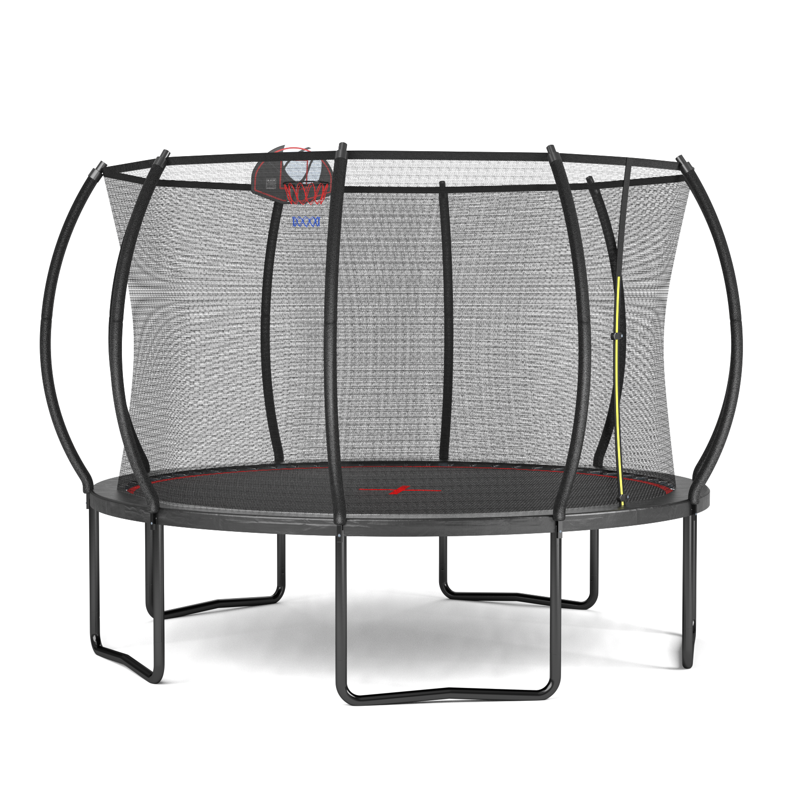 YC 12FT trampoline Pumpkin- Black Red