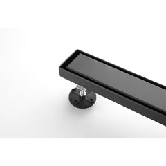36 Inches Linear Shower Drain, Included Hair Strainer and Leveling Feet