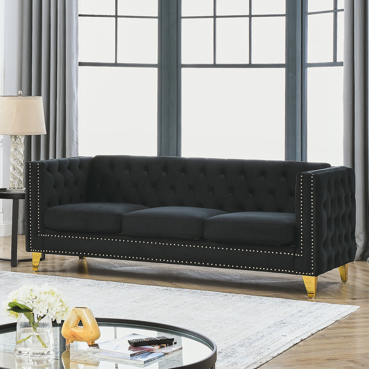 velvet sofa