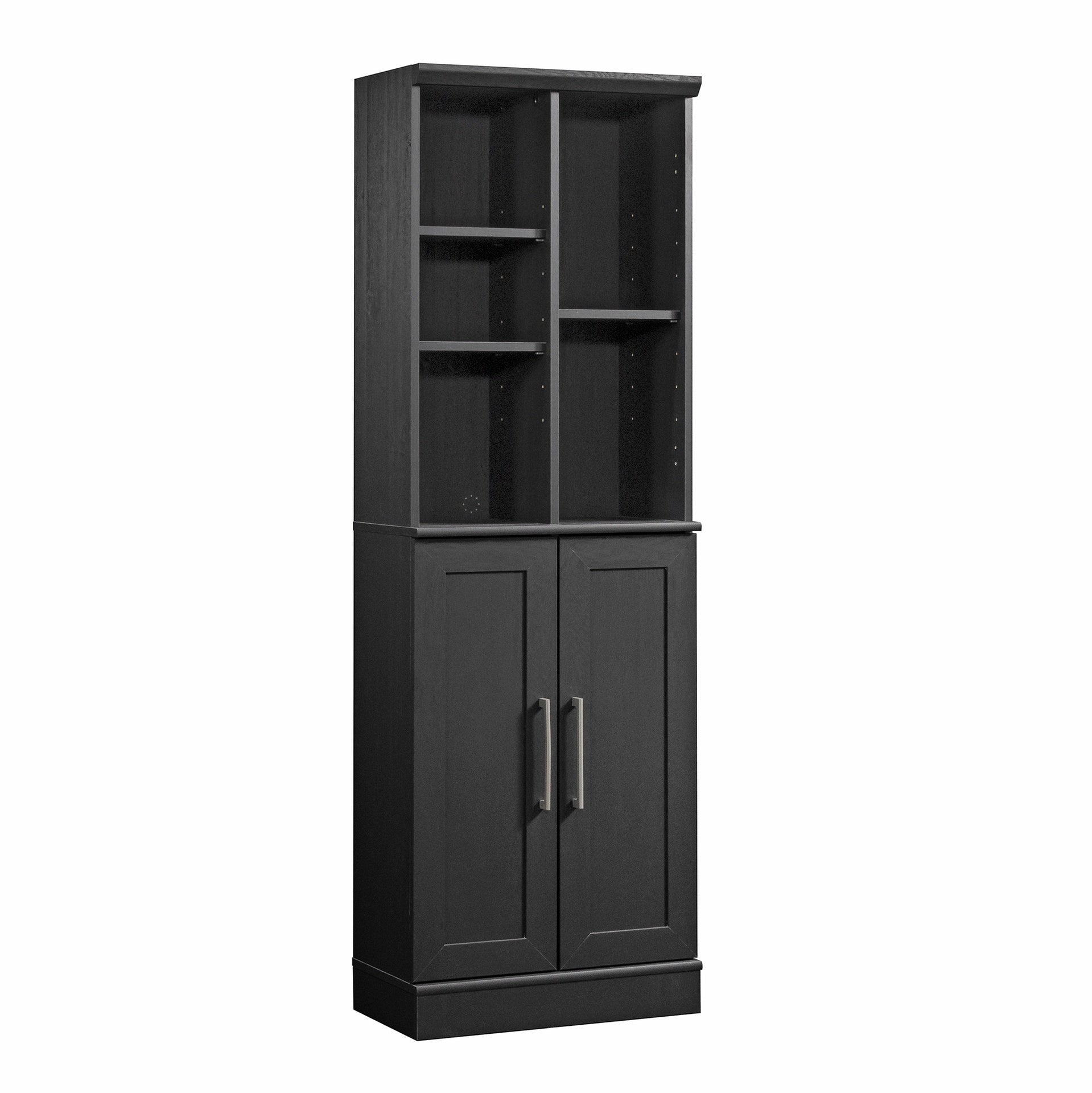 Storage Cabinet with Multipurpose Storage, Black Brown finish