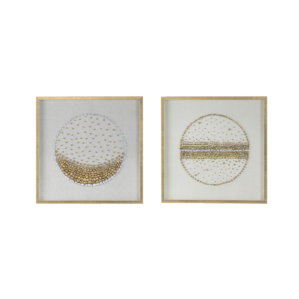 27.6x27.6" Shadow Box Wall Décor, Home Decor for Living Room, Dining Room, Bedroom, Hallway, Set of 2