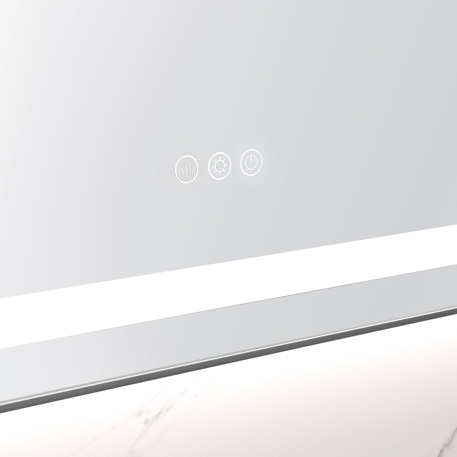 24 x 32 Inch LED Bathroom Mirror with Front and Backlight, Wall Mounted Vanity Mirror with Aluminum Frame, Anti-Fog, Memory, 3 Colors, Stepless Dimmable