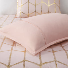 5-Piece King/Cal King 100% Polyester Brushed Microfiber Printed Comforter Set