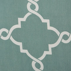 Fretwork Print Grommet Top Window Curtain Panel(Only 1 Pc Panel)