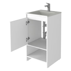 Chariot Free Standing Vanity Cabinet, One Open shelf