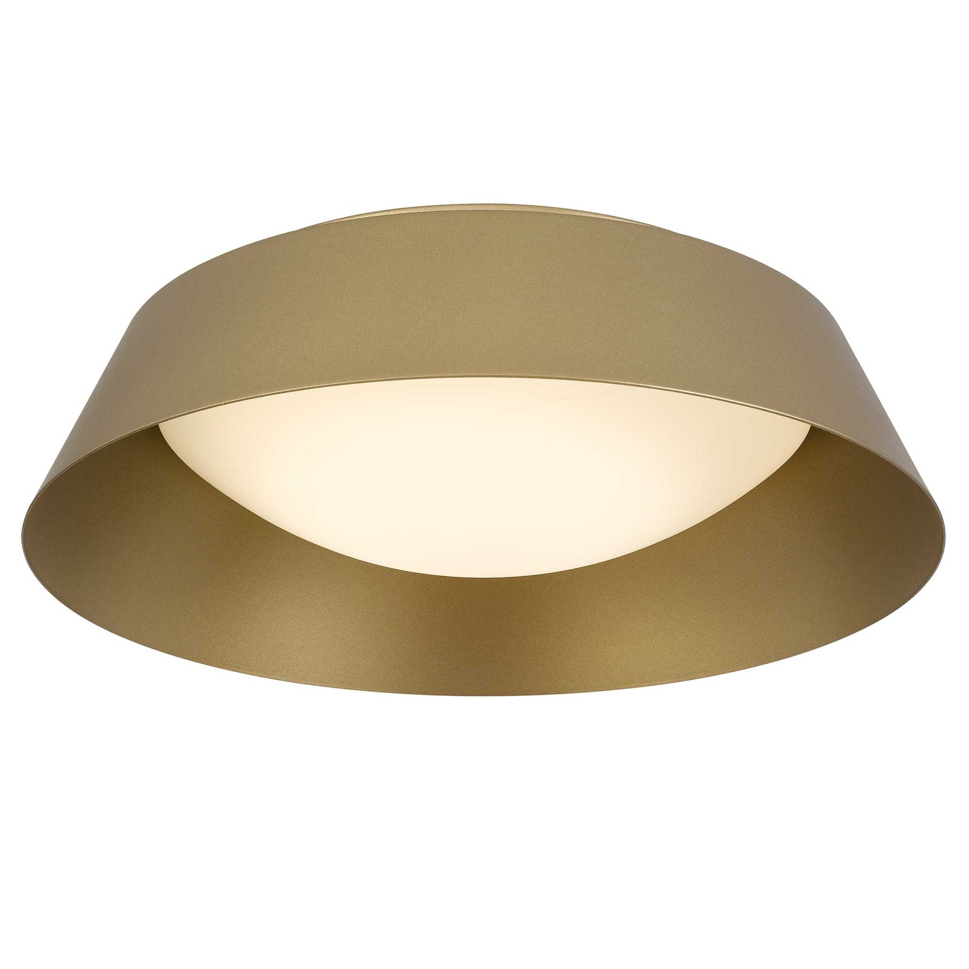 15 inch Brass LED Flush Mount