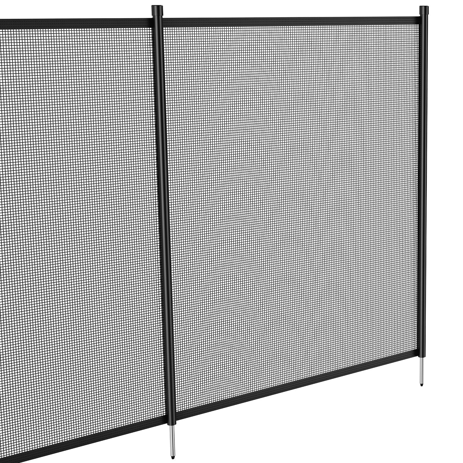 Pool Fence, 4 x 72 FT Pool Fences for Inground Pools, Removable Child Safety Pool Fencing, Easy DIY Installation Swimming Pool Fence, 340gms Teslin PVC Pool Fence Mesh Protects Kids and Pets