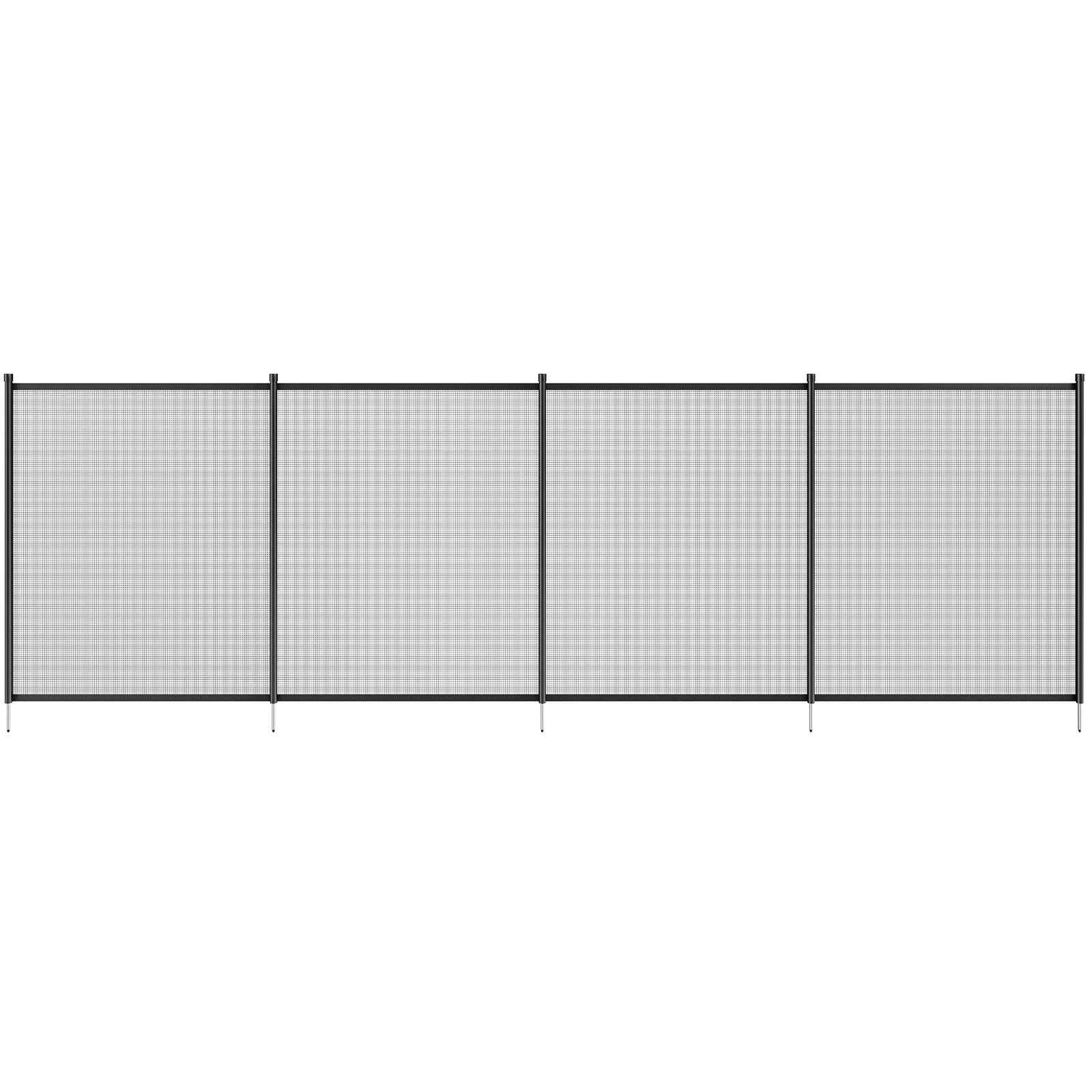 Pool Fence, 4 x 72 FT Pool Fences for Inground Pools, Removable Child Safety Pool Fencing, Easy DIY Installation Swimming Pool Fence, 340gms Teslin PVC Pool Fence Mesh Protects Kids and Pets