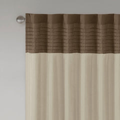 Polyoni Pintuck Curtain Panel(Only 1 Pc Panel)