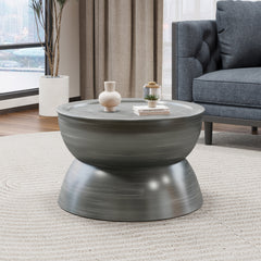 METAL HAMMERED COFFEE TABLE