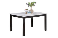 5 Piece Dining Set with Chairs and Bench in White
