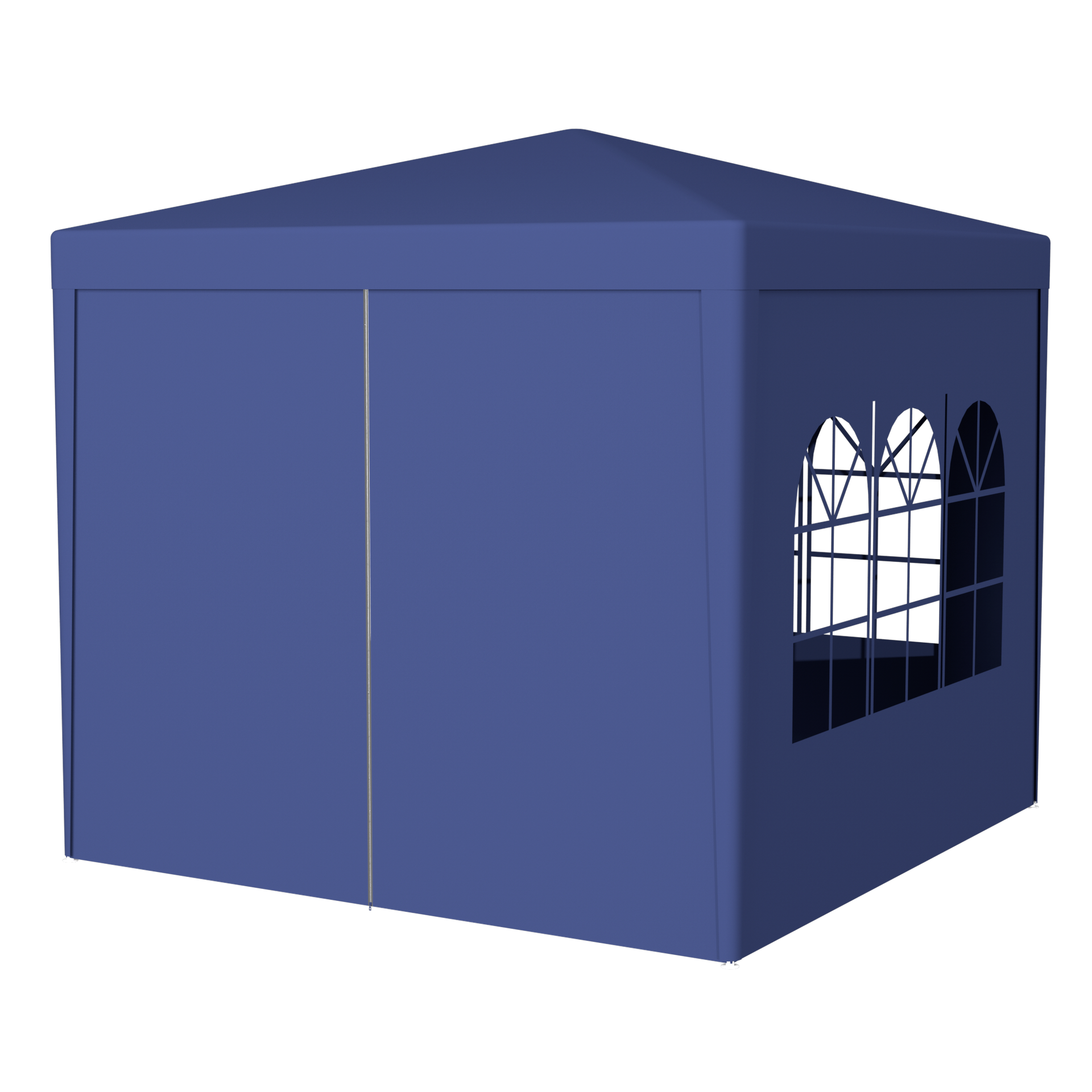 10'x10' Party Tent Outdoor Heavy Duty Gazebo Wedding Canopy + 4 Removable Walls ,Blue