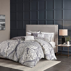 Full/Queen 6 Piece Printed Duvet Cover Set