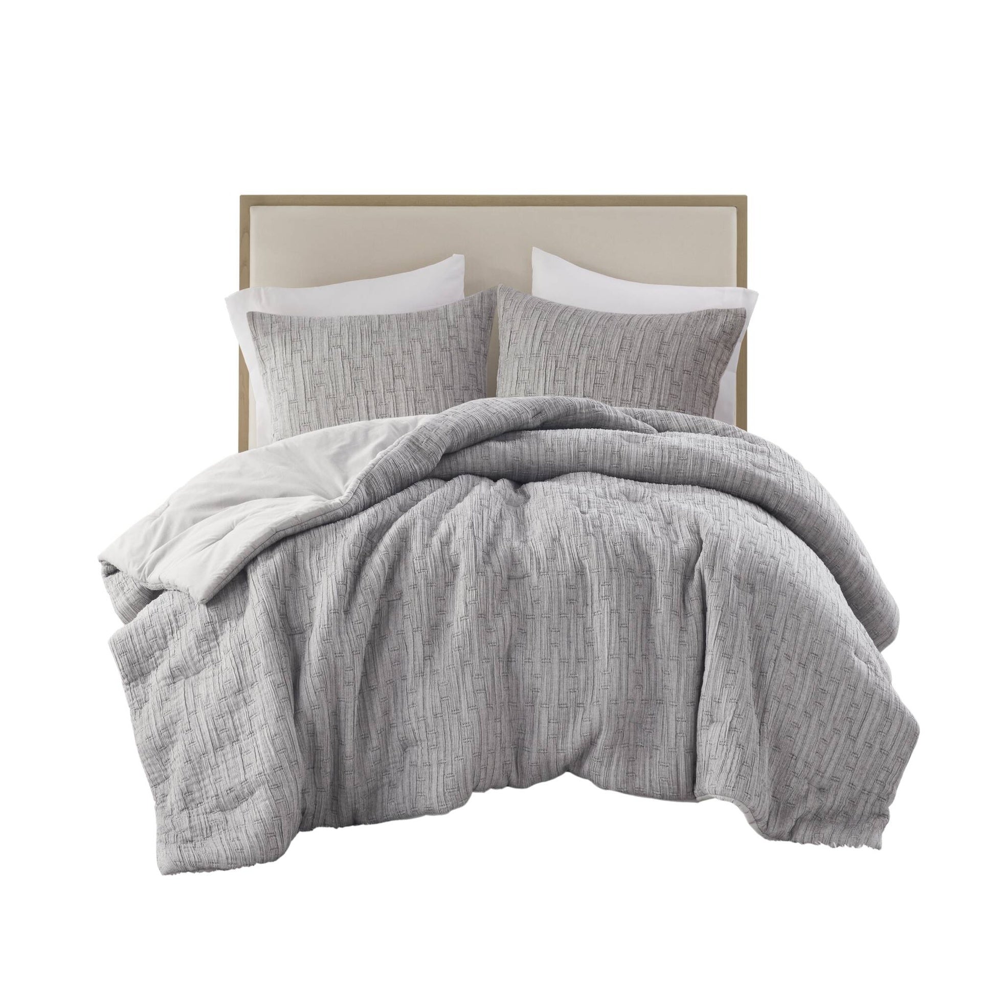 3 Pc solid soft bedding set modern style King/Cal King 100% cotton all season sheets-Charcoal sateen weave bed-sheets