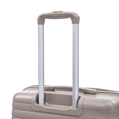 14"/20"/24"/28"  4 pcs/set in PP Spinner Wheel Luggage, Carry on Suitcase, Iron Pull Rod, Combination Password Lock, 14" Cosmetic Case (Champagne)