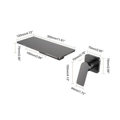 Waterfall Bathroom Sink Faucet
