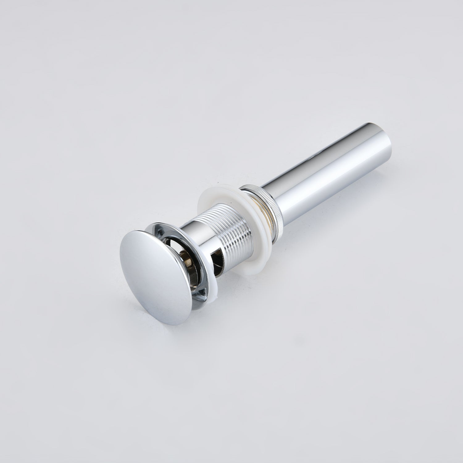 2 Pcs Bathroom Sink Drain with Overflow, Vessel Sink Lavatory Vanity Pop Up Drain Stopper, 304 Stainless Steel