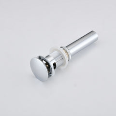 2 Pcs Bathroom Sink Drain with Overflow, Vessel Sink Lavatory Vanity Pop Up Drain Stopper, 304 Stainless Steel