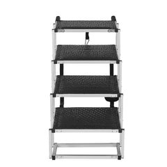 Dog Stair for Cars 4-step Folding Dog Steps Aluminum Loads up to 150 lbs