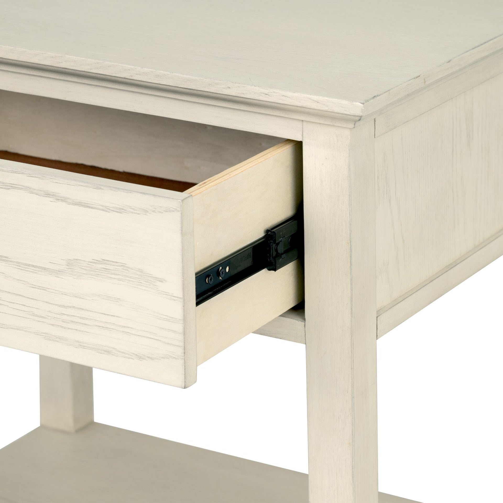 Victoria Bedside Table Antique Cream
