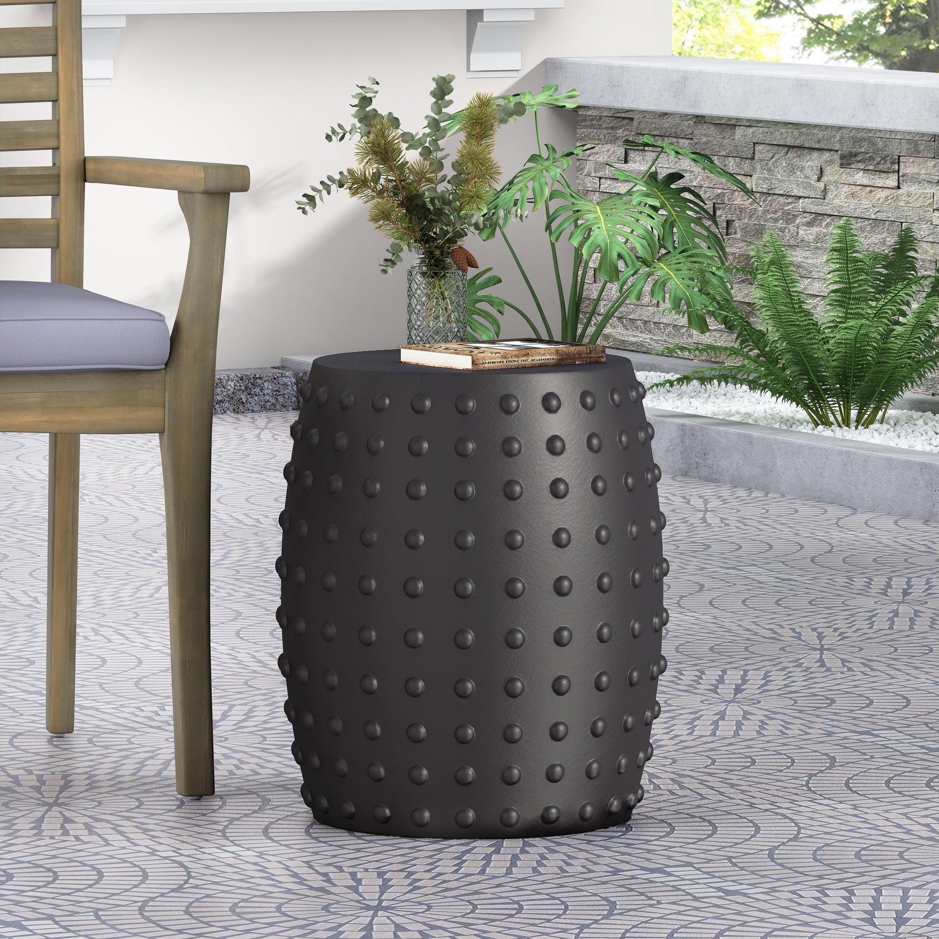 Outdoor LightWeight Concrete Side Table
