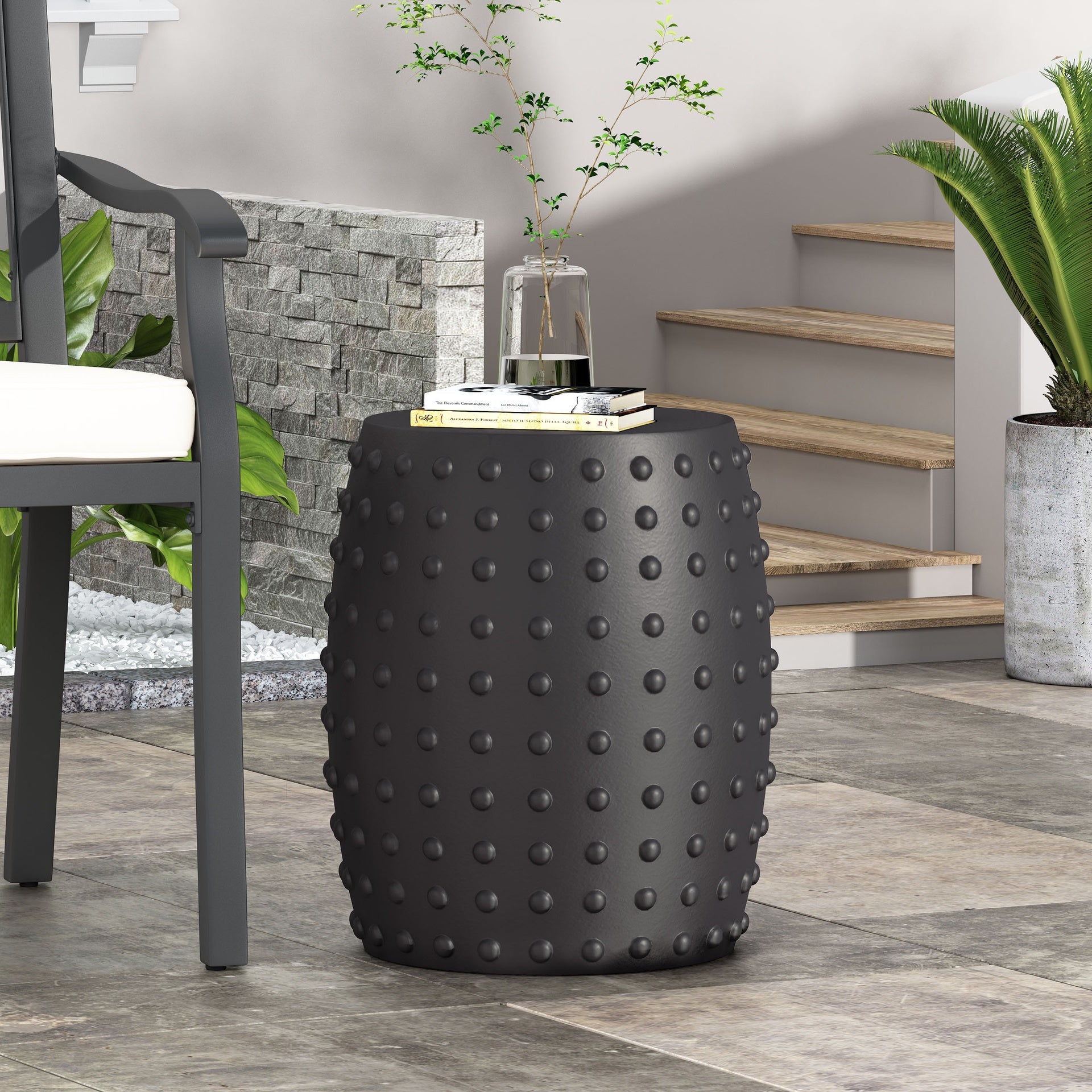 Outdoor LightWeight Concrete Side Table