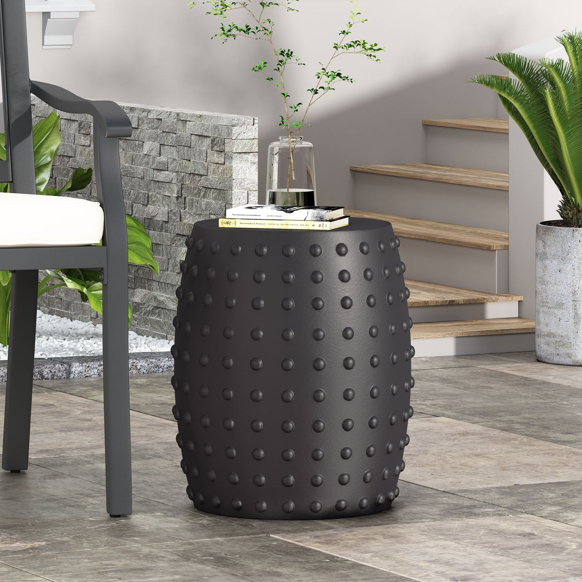 Outdoor LightWeight Concrete Side Table