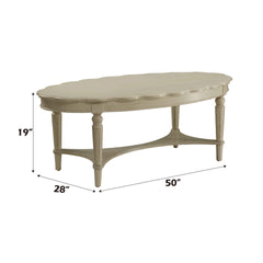 Fordon French Antique White Finish Coffee Table