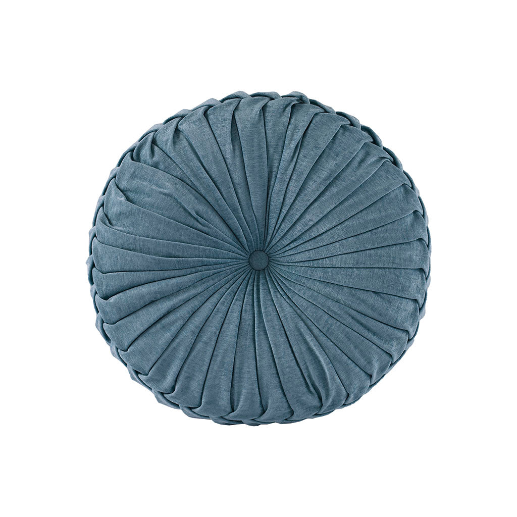 Dia 22"x6" Poly Chenille Round Floor Pillow Cushion
