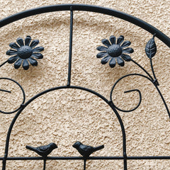 2 Pack Metal Garden Trellis 86.7" x 19.7" Rustproof Trellis for Climbing Plants Outdoor Flower Support Black