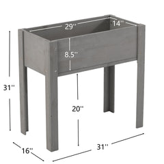 31x31x16 inch Raised Garden Bed with Legs, Elevated Wooden Planter Box for Outdoor Plants Flowers Fruits Vegetable Herb Growingg
