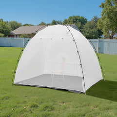 Portable Paint Booth Tent, 91.7 x 67.7 x 74.8 inch Painting Tent Station, Spray Shelter with Built-in Floor & Mesh Screen, Large Space, Oxford Spray Painting Tents for Cupboard, Chairs, Tables