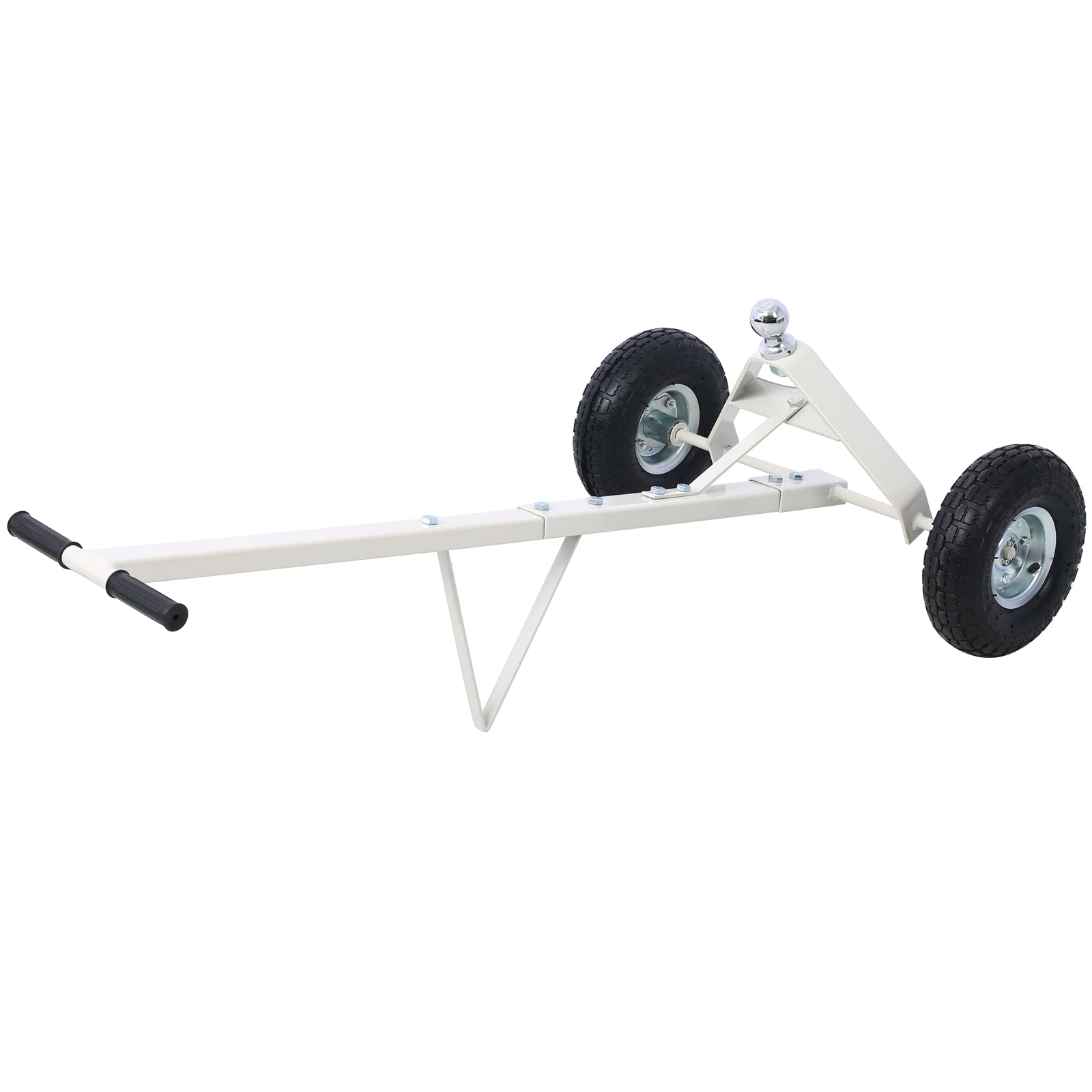 Trailer Dolly with Pneumatic Tires - 600 Lb. Maximum Tongue Weight Capacity, gray color