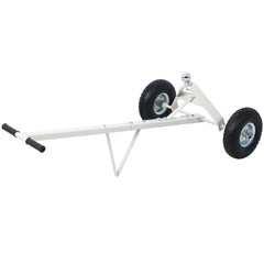 Trailer Dolly with Pneumatic Tires - 600 Lb. Maximum Tongue Weight Capacity, gray color