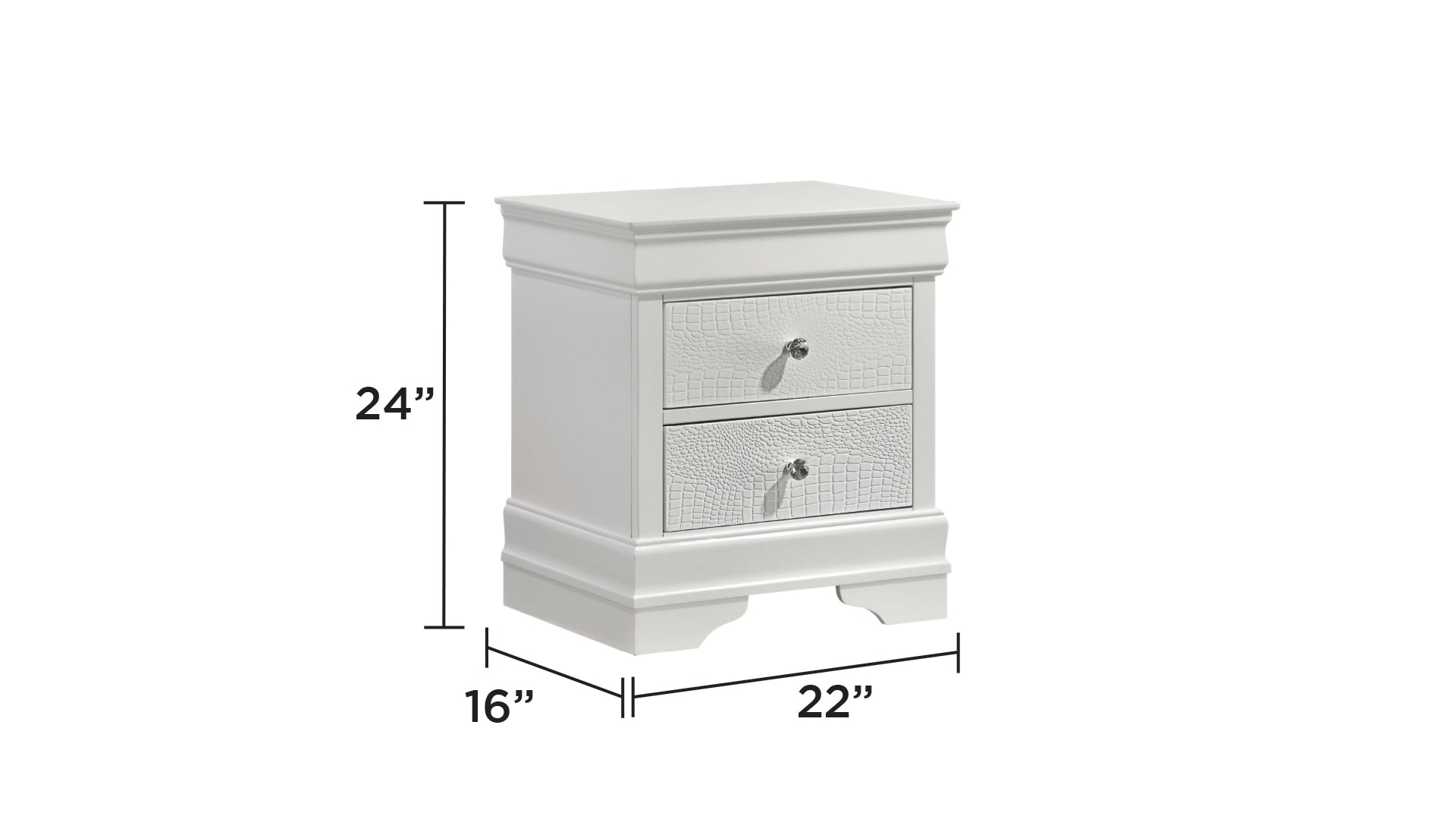 Blaze Upholstered Modern Style 4 Pc Queen Bedroom Set with LED Headboard Made with Wood in White(NJ INVENTORY)