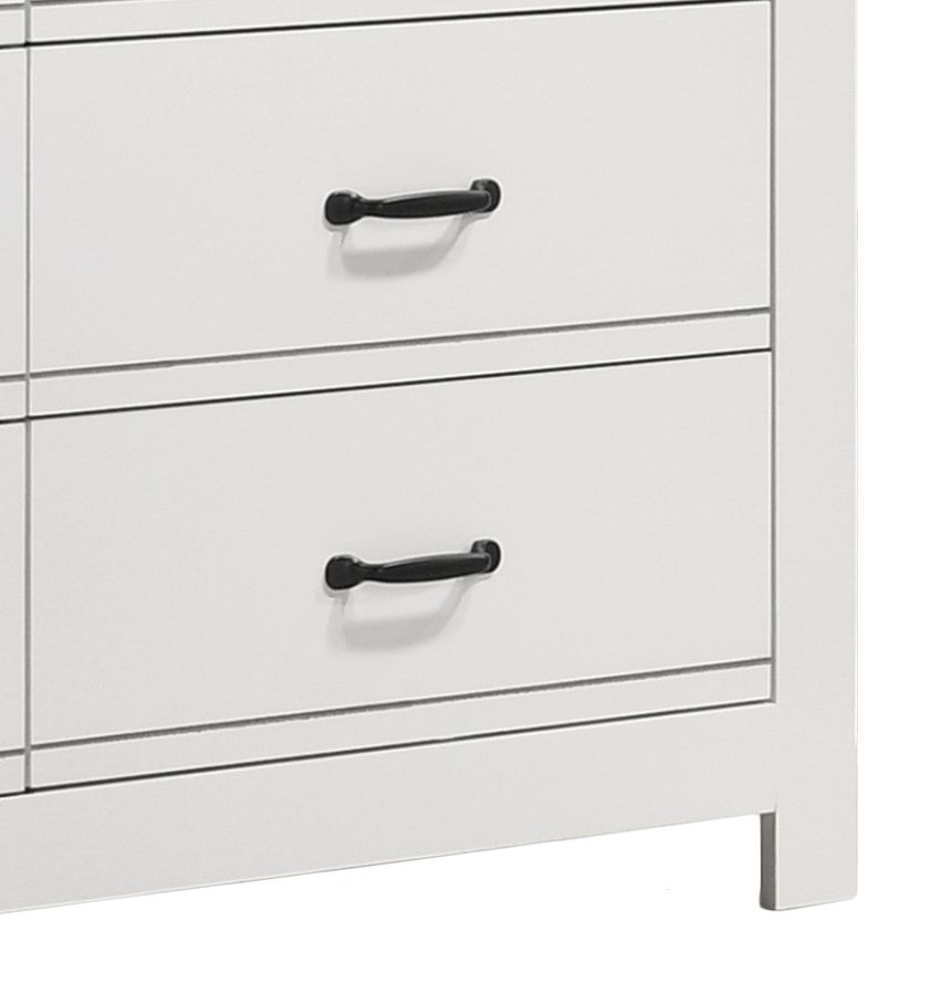 Cassini 51 inch White 6-Drawer Dresser