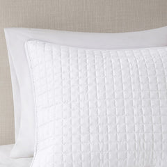 3 Piece Reversible Quilt Set White Full/Queen