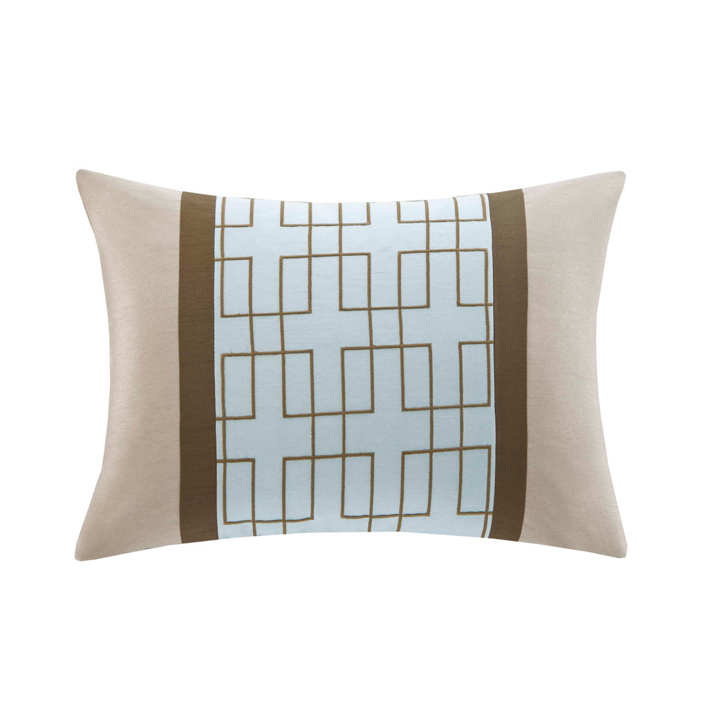 7 Piece Comforter Set Blue Queen