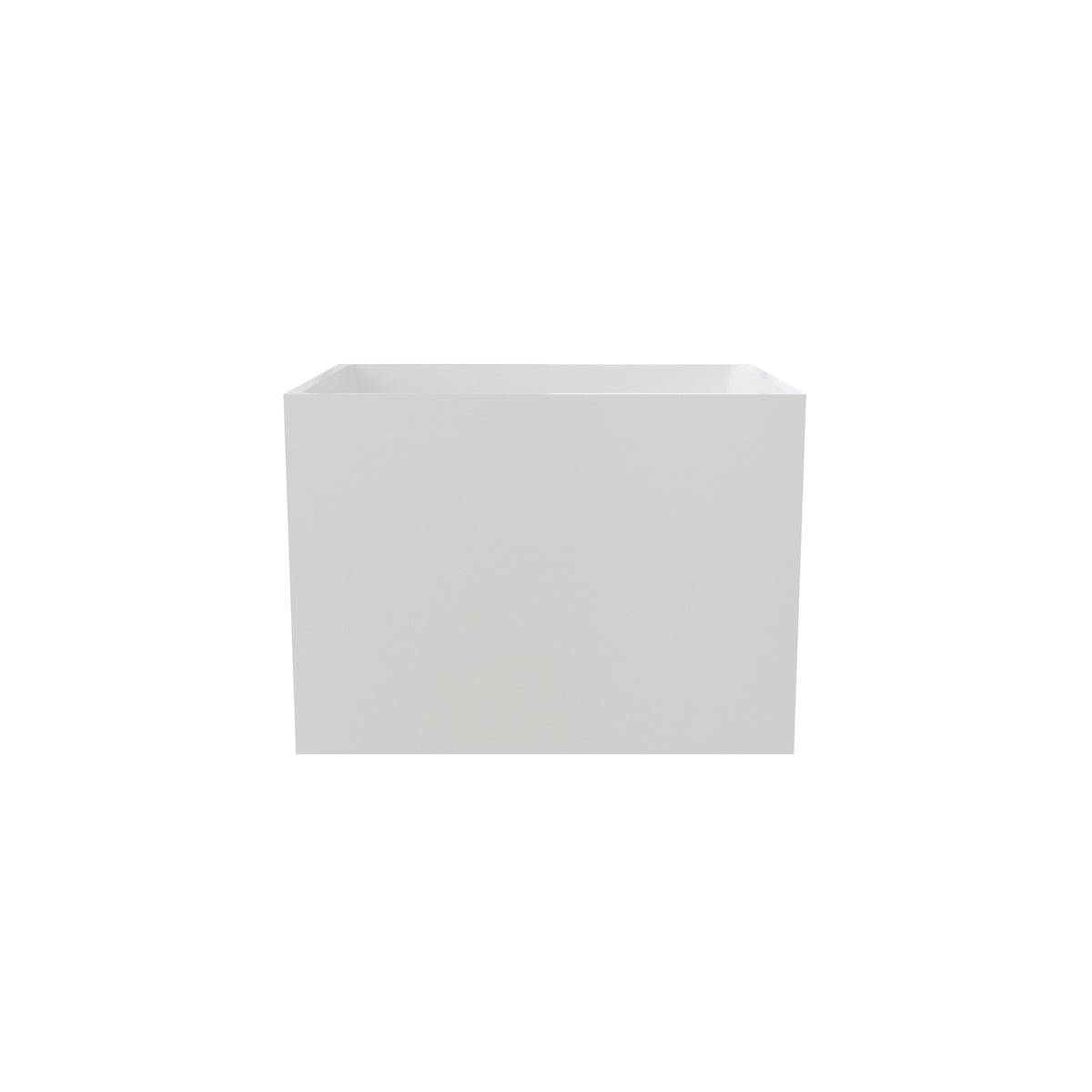 35" Free Standing Soaker Acrylic Bath-tubs, Rectangular Shape Soaker Hot Tub (White)