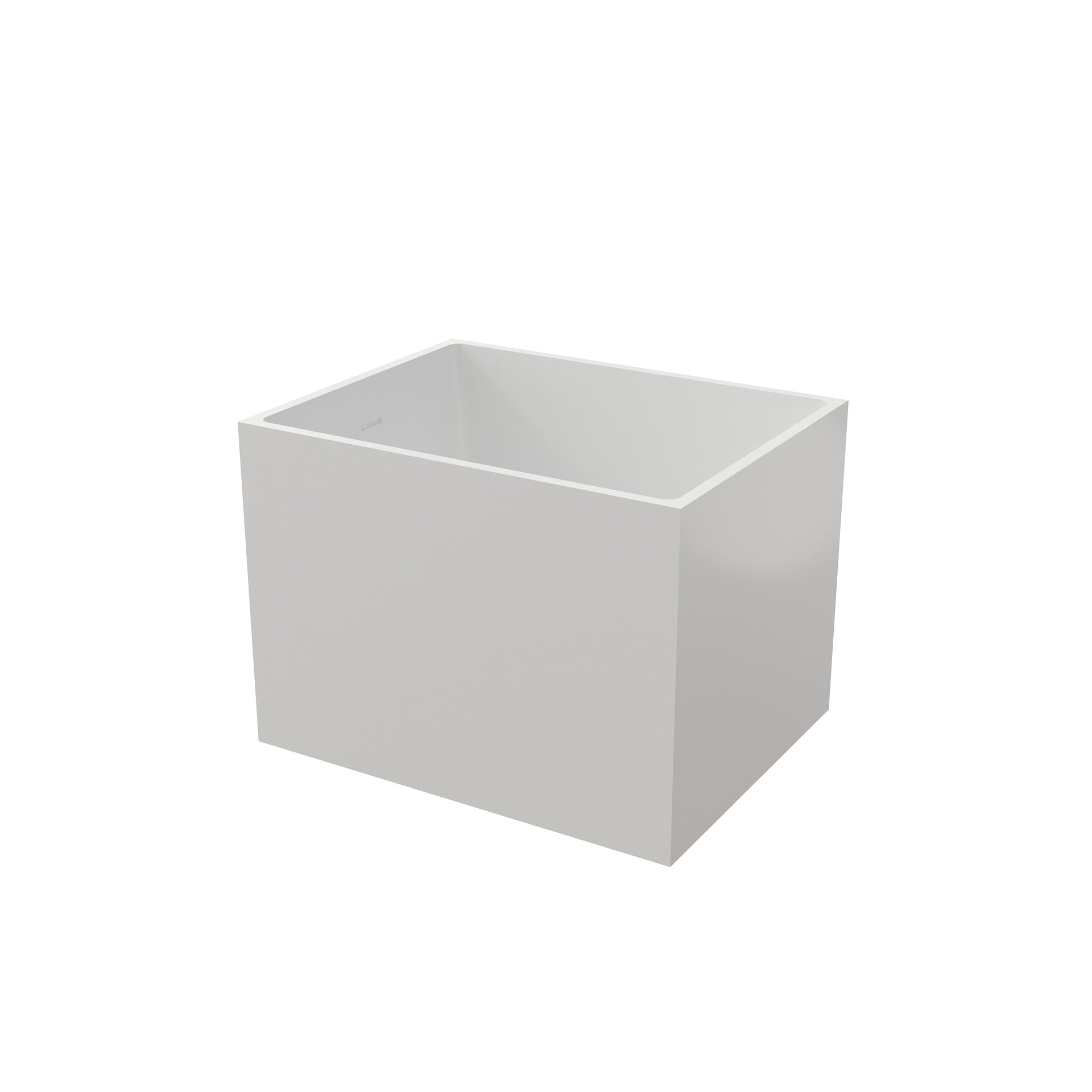 35" Free Standing Soaker Acrylic Bath-tubs, Rectangular Shape Soaker Hot Tub (White)
