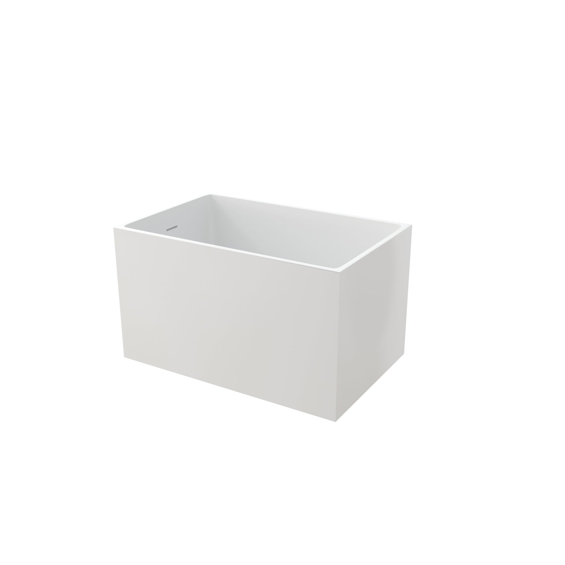 43" Acrylic Freestanding Bath tubs Modern Soaker Tubs in White