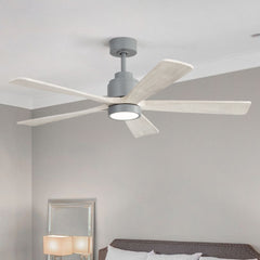 52 Inch Ceiling Fan with Light, 6-Speed Quiet Remote Control, Dimmable LED,  for  Living Room, Bedroom and other Indoor